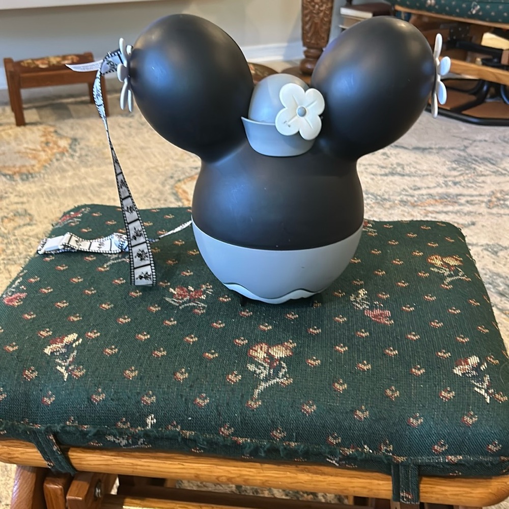 Disney mini steamboat popcorn bucket with strap approximately 11 inches